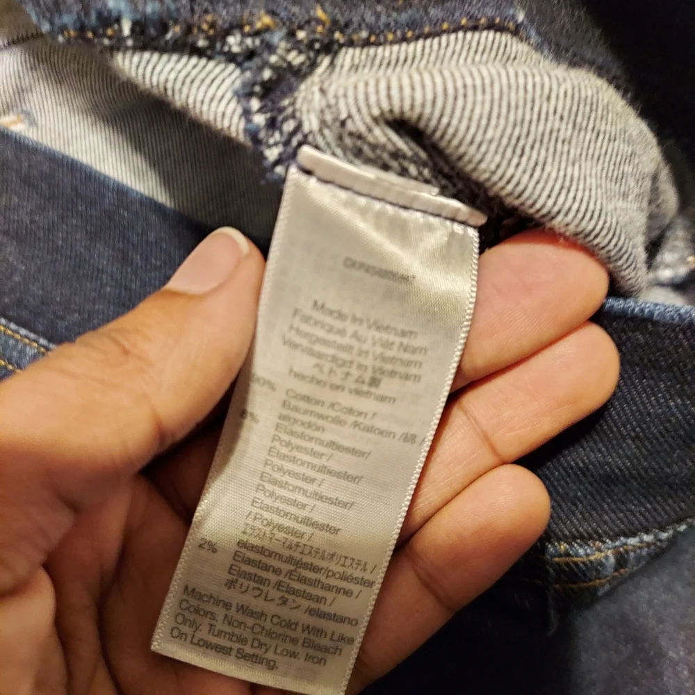 Madewell Jeans Size 30 Pull-On Skinny Wisteria Wash Dark Wash Women's Cotton